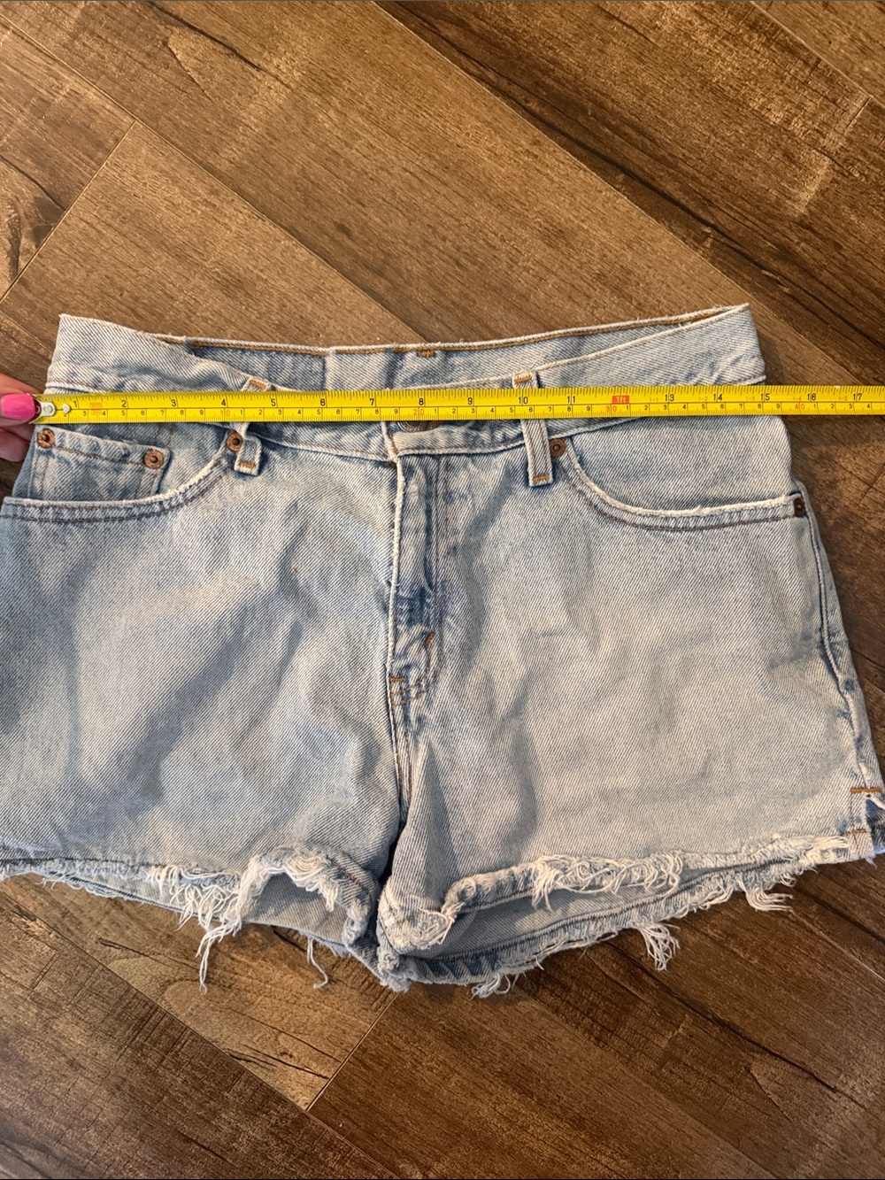 Levi's Light Blue Jean Shorts - Picture 6 of 6